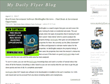 Tablet Screenshot of blog.mydailyflyer.com